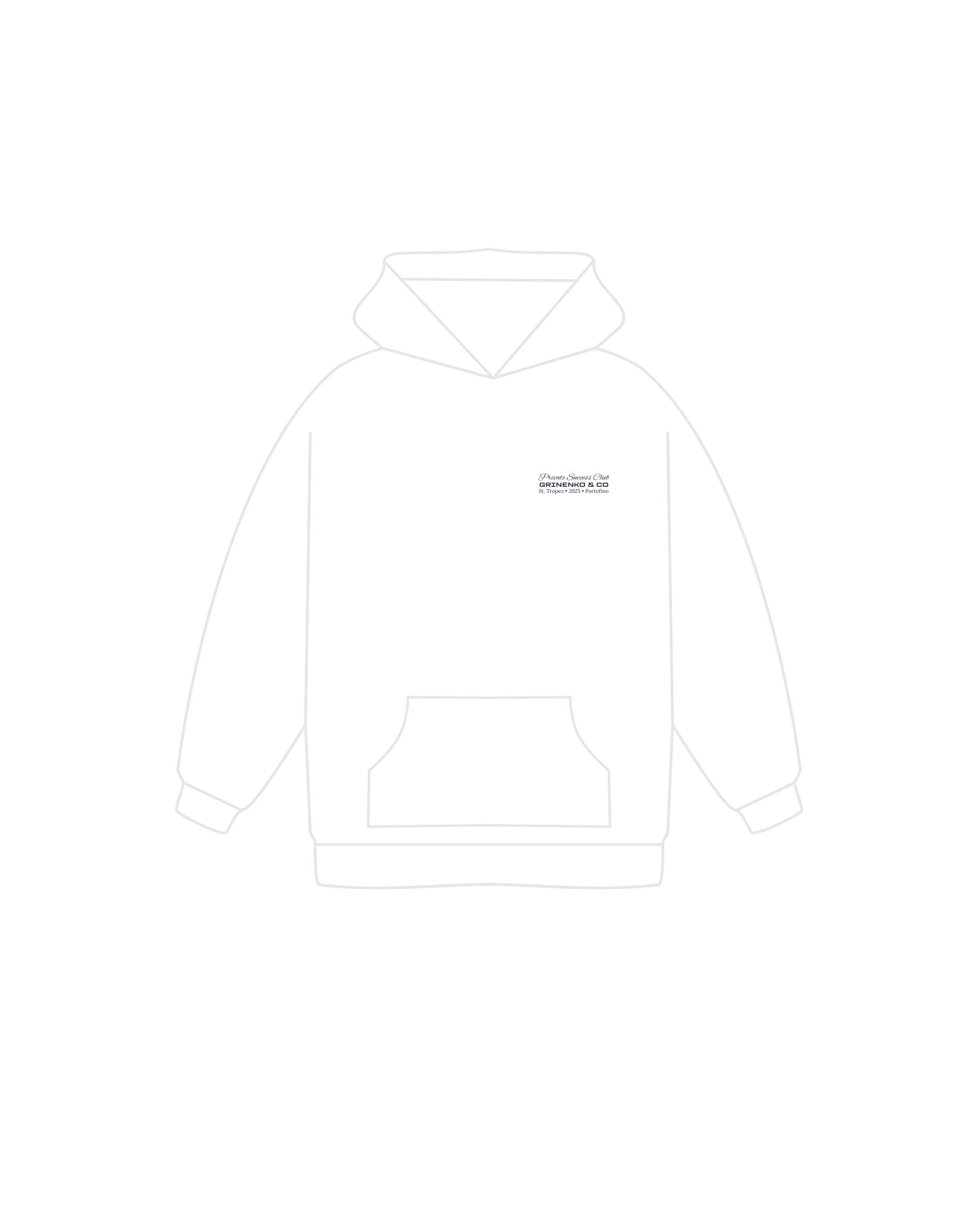 White Grinenko & Co Hoodie St Tropez
