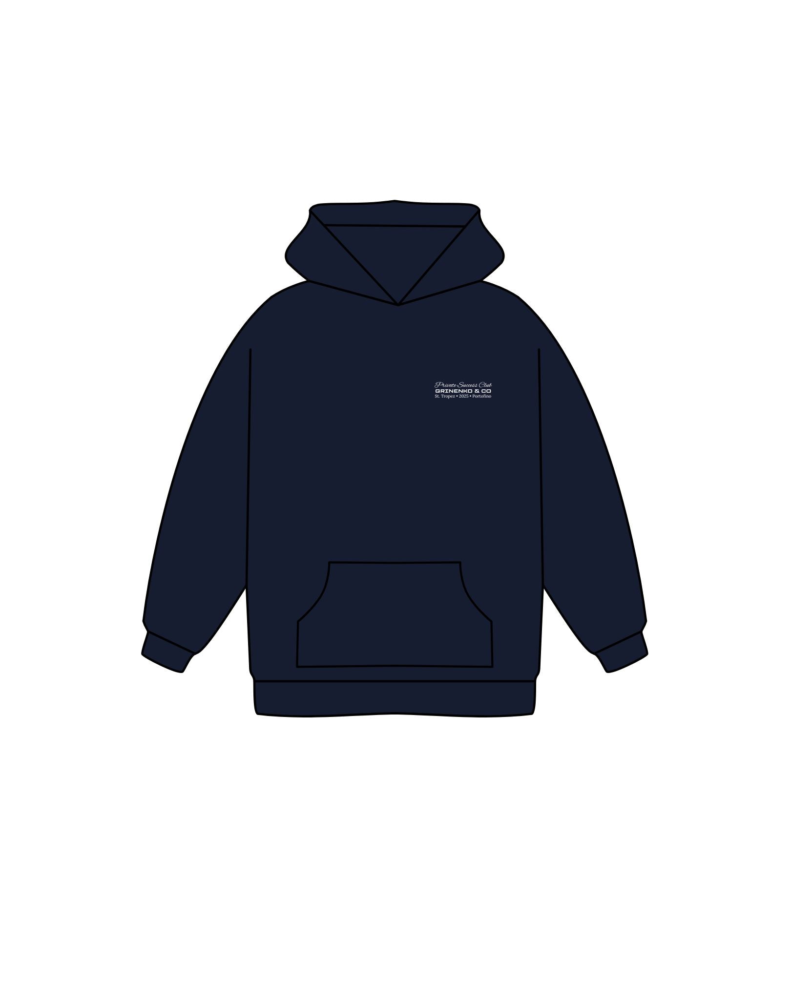 hoodie navy Grinenko & Co