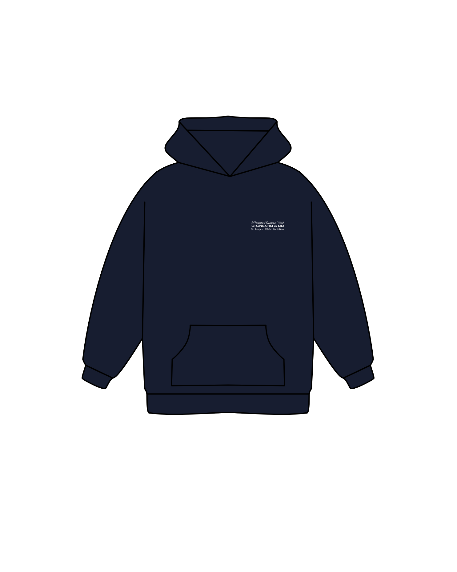 Hoodie Navy Grinenko & Co